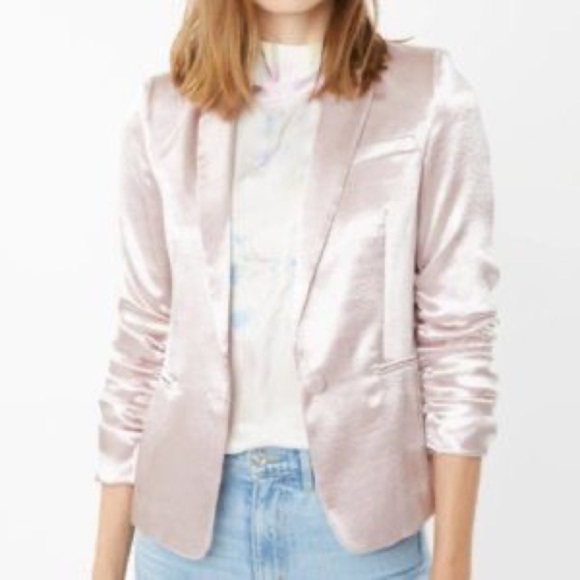 Generation Love Pink Satin Blazer - Picture 3 of 3